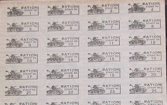 Depression Era Gas Ration Stamps